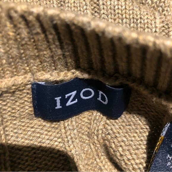 IZod mens cable crewneck sweater - Picture 4 of 4